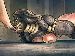 Now I spend my days licking her feet,..