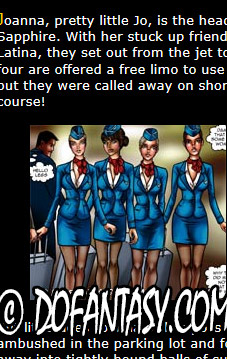 Four gorgeous airline stewardesses get grabbed walking out of the terminal and are sent straight into sadistic, sexual slavery