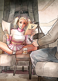 Those cute, flirty little skirts flapping about firm, taut, oh-so-spankable bottoms pic 2